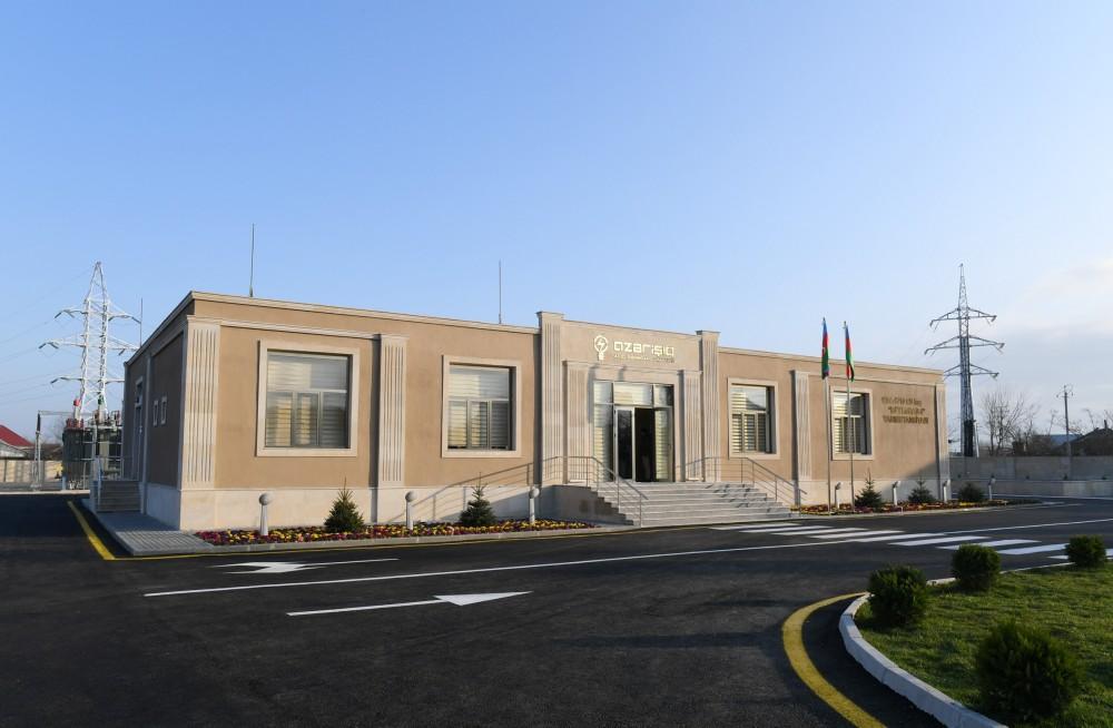 Prezident İlham Əliyev yenidən qurulan "Beyləqan-1" yarımstansiyasının açılışında iştirak edib (FOTO)
