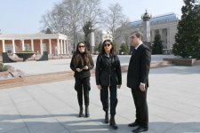 Birinci vitse-prezident Mehriban Əliyeva Gəncəyə səfərə gəlib (FOTO)
