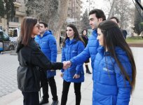 Birinci vitse-prezident Mehriban Əliyeva Gəncəyə səfərə gəlib (FOTO)