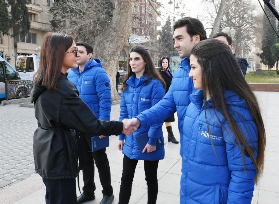 Birinci vitse-prezident Mehriban Əliyeva Gəncəyə səfərə gəlib (FOTO)