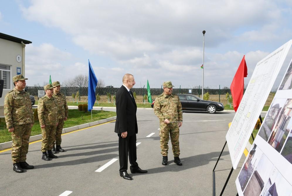 Ali Baş Komandan İlham Əliyev Beyləqanda yeni inşa edilmiş “N” saylı hərbi hissəsində yaradılan şəraitlə tanış olub (FOTO) (YENİLƏNİB)