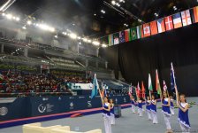 Milli Gimnastika Arenasında batut gimnastikası və tamblinq üzrə Dünya Kubokunun açılış mərasimi keçirilib (FОТО)