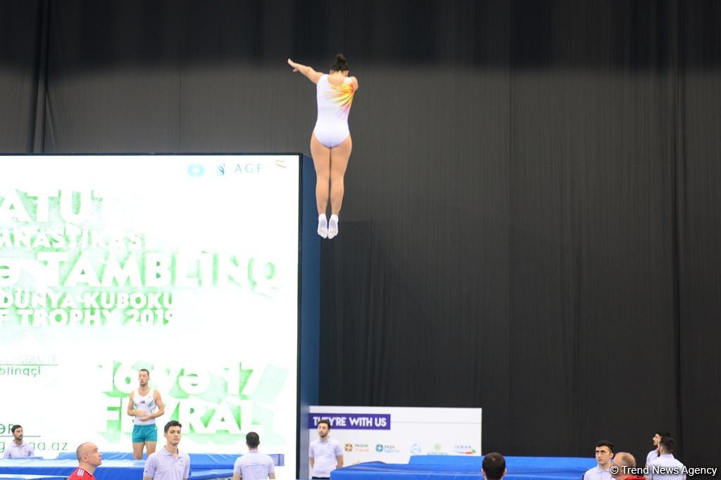 Bakıda batut gimnastikası və tamblinq üzrə ilin ilk Dünya Kuboku keçirilir (FOTO)