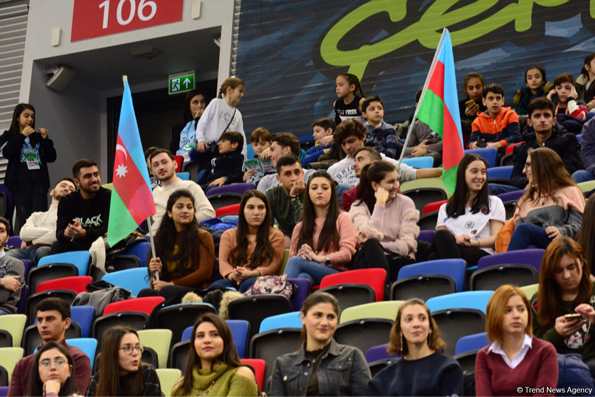 Milli Gimnastika Arenasında batut gimnastikası və tamblinq üzrə Dünya Kubokunun açılış mərasimi keçirilib (FОТО)