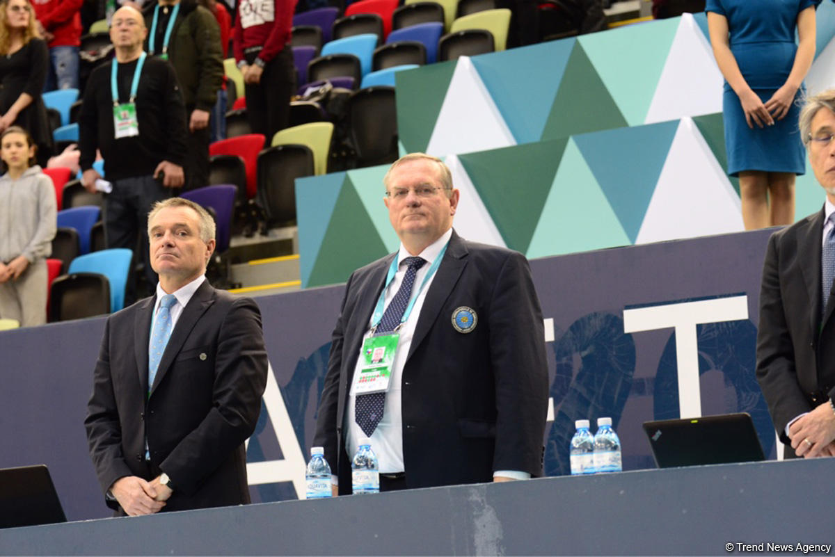 Milli Gimnastika Arenasında batut gimnastikası və tamblinq üzrə Dünya Kubokunun açılış mərasimi keçirilib (FОТО)