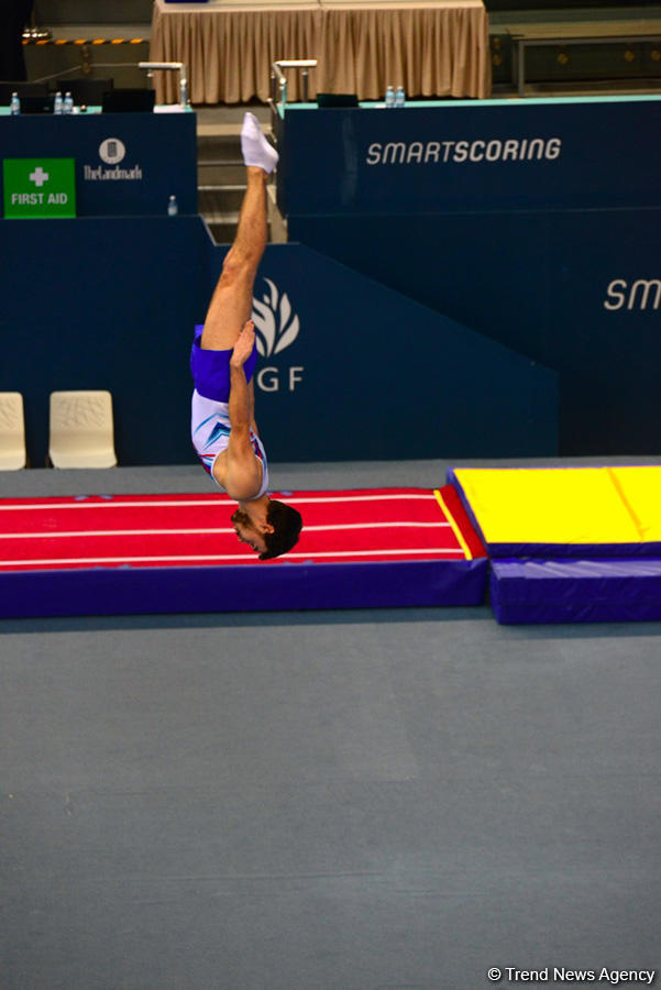 Bakıda batut gimnastikası və tamblinq üzrə Dünya Kubokunda maraqlı anlar (FOTO)
