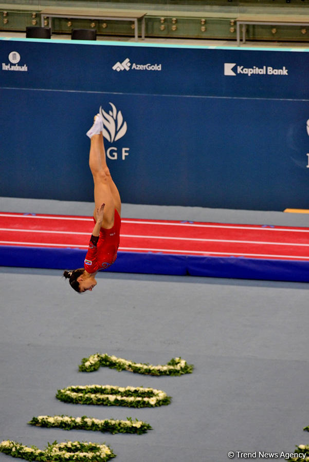 Bakıda batut gimnastikası və tamblinq üzrə Dünya Kubokunda maraqlı anlar (FOTO)