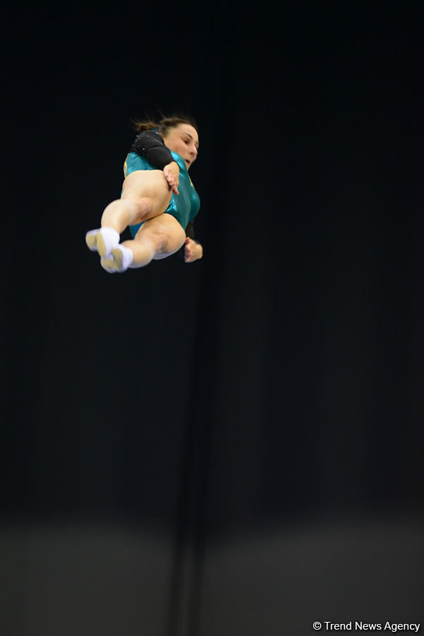 Bakıda batut gimnastikası və tamblinq üzrə Dünya Kubokunda maraqlı anlar (FOTO)