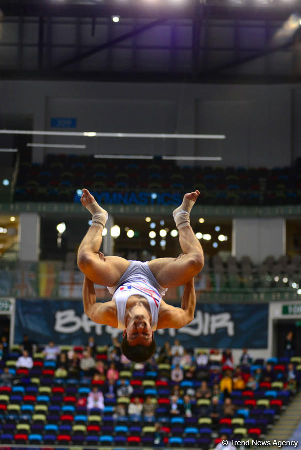 Bakıda batut gimnastikası və tamblinq üzrə ilin ilk Dünya Kuboku keçirilir (FOTO)