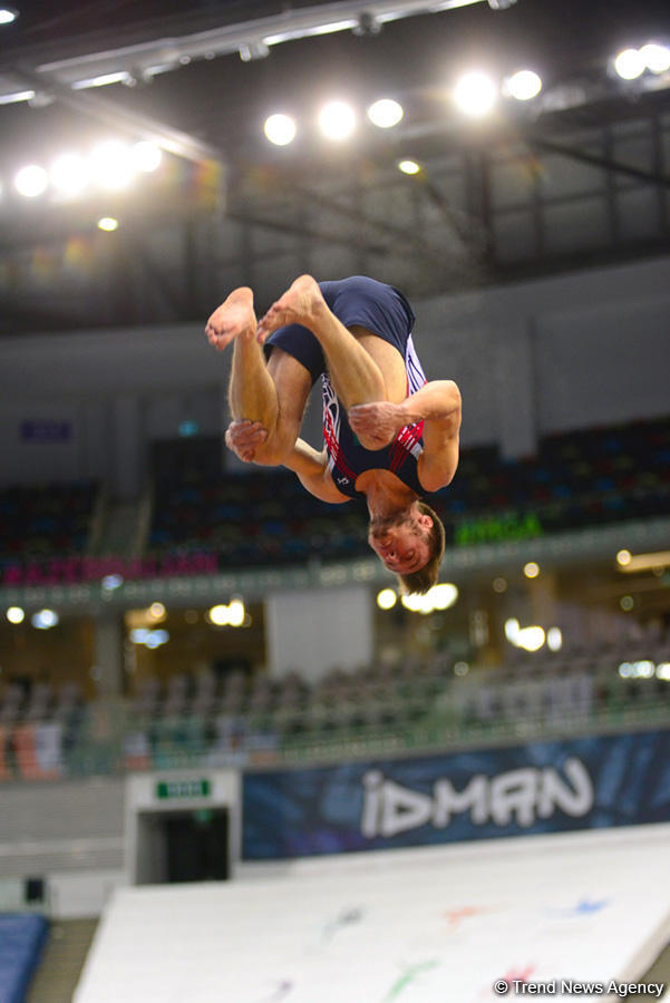 Bakıda batut gimnastikası və tamblinq üzrə ilin ilk Dünya Kuboku keçirilir (FOTO)
