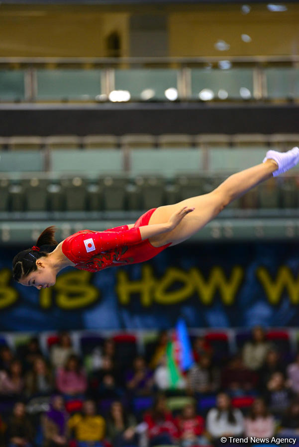 Bakıda batut gimnastikası və tamblinq üzrə ilin ilk Dünya Kuboku keçirilir (FOTO)