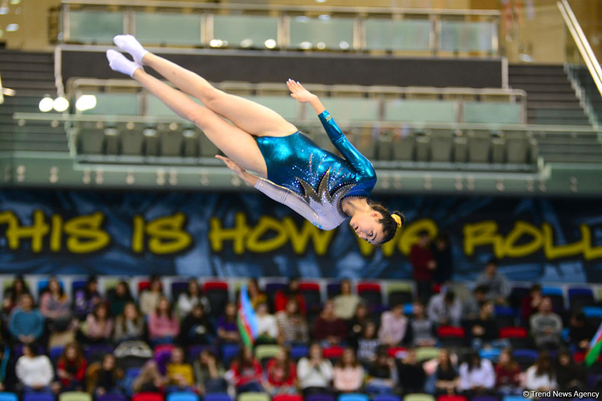 Bakıda batut gimnastikası və tamblinq üzrə ilin ilk Dünya Kuboku keçirilir (FOTO)
