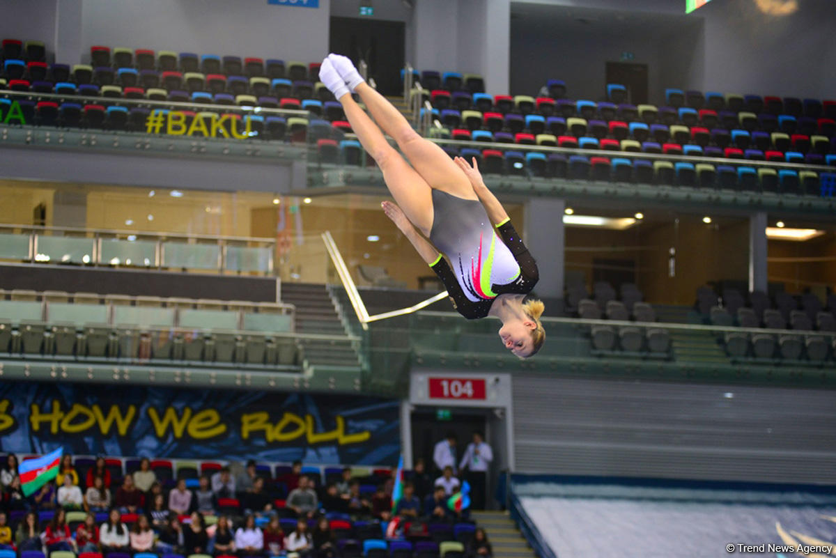 Bakıda batut gimnastikası və tamblinq üzrə ilin ilk Dünya Kuboku keçirilir (FOTO)