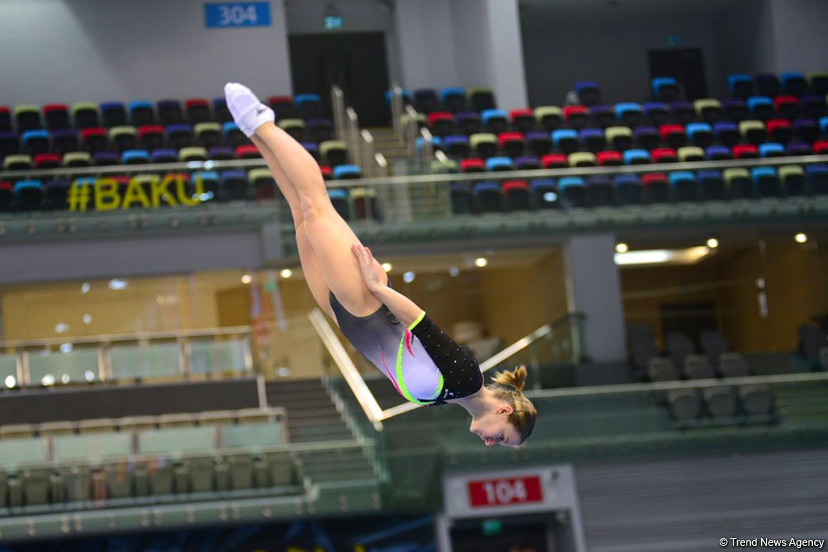 Bakıda batut gimnastikası və tamblinq üzrə ilin ilk Dünya Kuboku keçirilir (FOTO)
