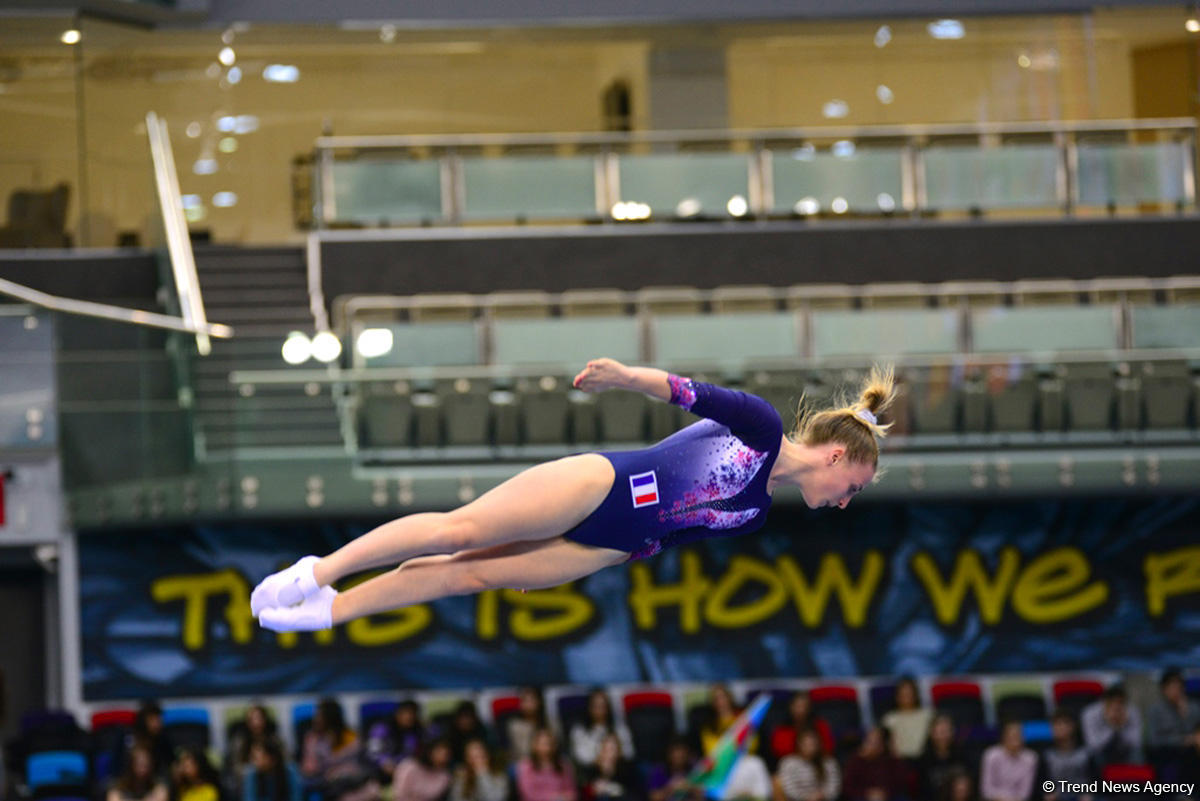 Bakıda batut gimnastikası və tamblinq üzrə ilin ilk Dünya Kuboku keçirilir (FOTO)