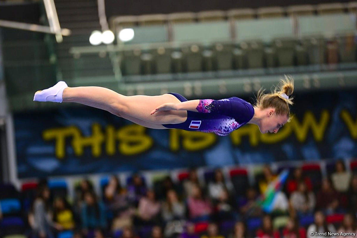 Bakıda batut gimnastikası və tamblinq üzrə ilin ilk Dünya Kuboku keçirilir (FOTO)