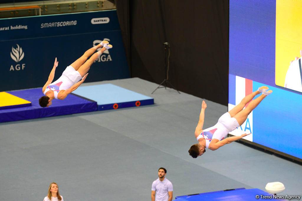 Bakıda batut gimnastikası və tamblinq üzrə Dünya Kubokunda maraqlı anlar (FOTO)
