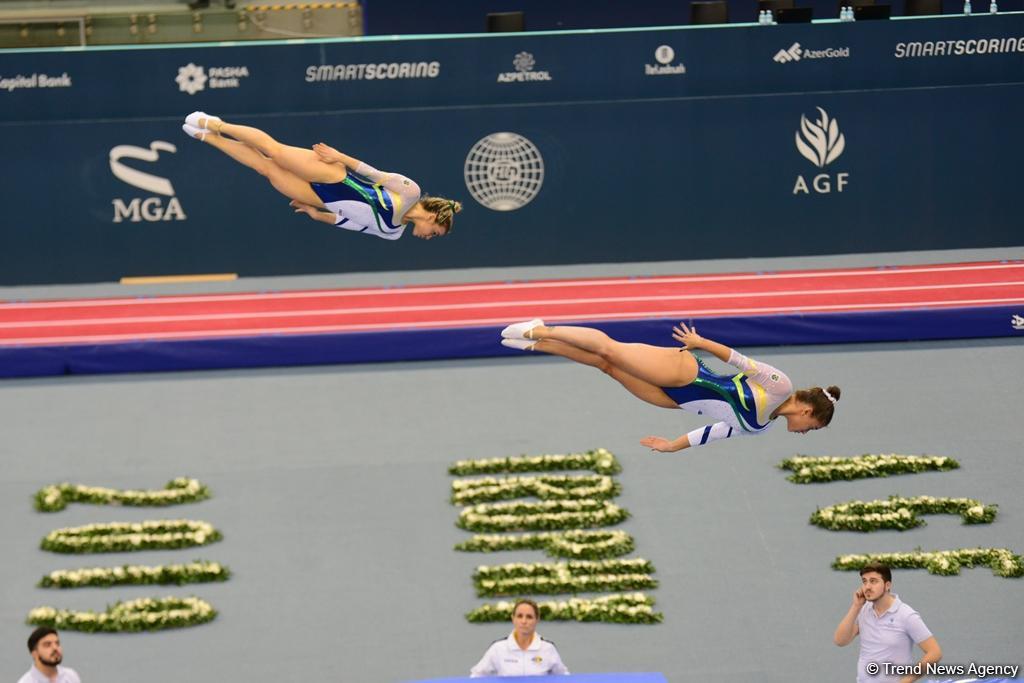 Bakıda batut gimnastikası və tamblinq üzrə Dünya Kubokunda maraqlı anlar (FOTO)