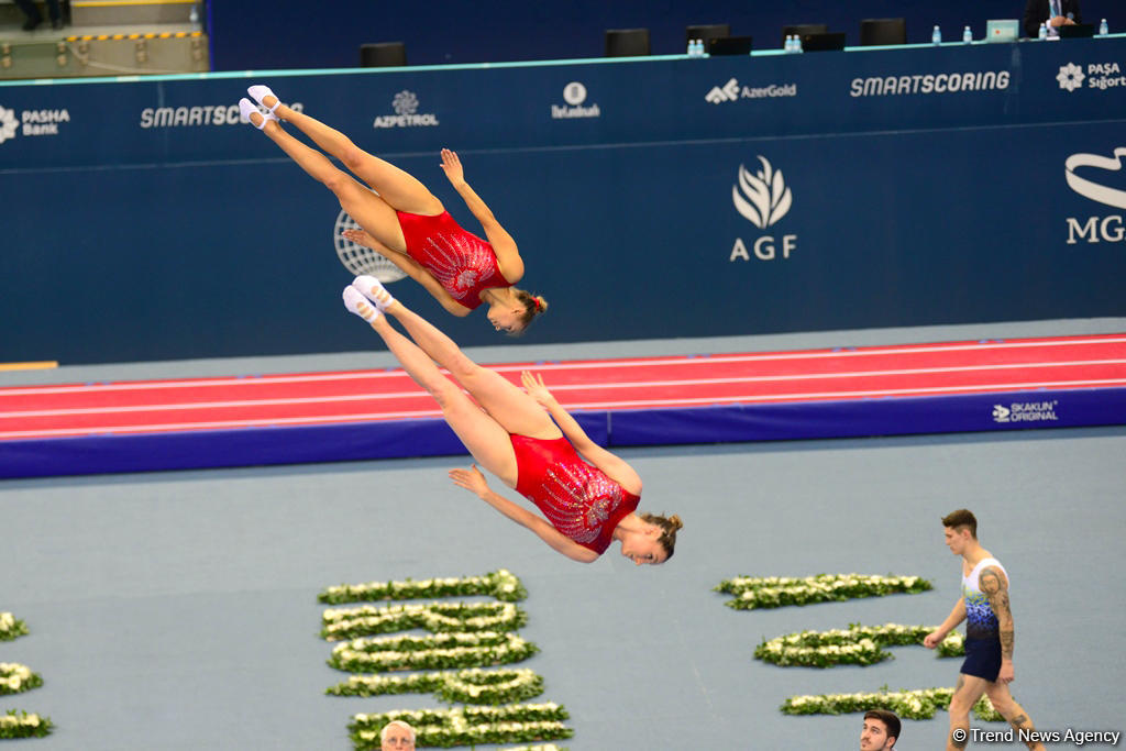 Bakıda batut gimnastikası və tamblinq üzrə Dünya Kubokunda maraqlı anlar (FOTO)