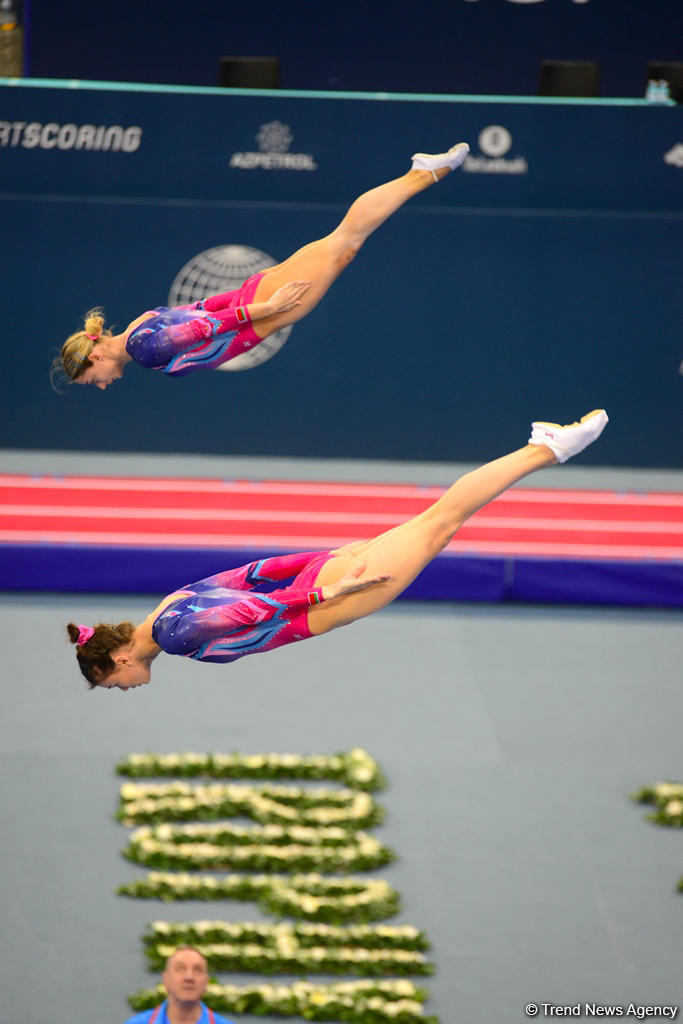 Bakıda batut gimnastikası və tamblinq üzrə Dünya Kubokunda maraqlı anlar (FOTO)