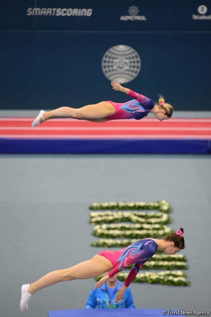 Bakıda batut gimnastikası və tamblinq üzrə Dünya Kubokunda maraqlı anlar (FOTO)
