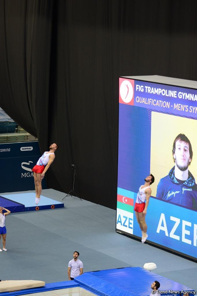 Bakıda batut gimnastikası və tamblinq üzrə Dünya Kubokunda maraqlı anlar (FOTO)