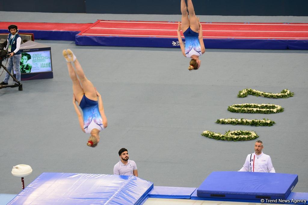Bakıda batut gimnastikası və tamblinq üzrə Dünya Kubokunda maraqlı anlar (FOTO)