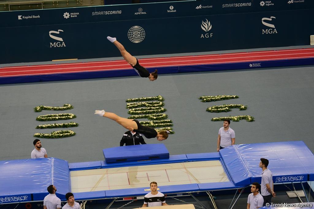 Bakıda batut gimnastikası və tamblinq üzrə Dünya Kubokunda maraqlı anlar (FOTO)
