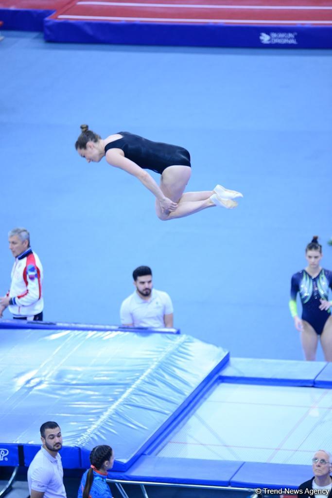 Bakıda batut gimnastikası və tamblinq üzrə Dünya Kubokunda ikinci yarış günü (FOTO)