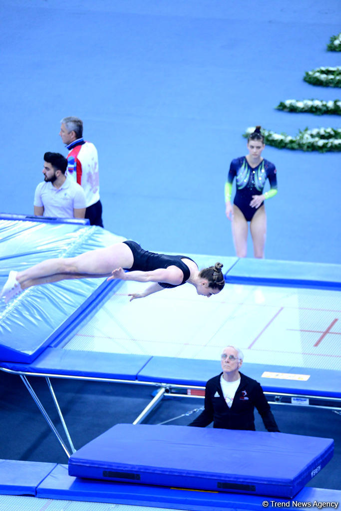 Bakıda batut gimnastikası və tamblinq üzrə Dünya Kubokunda ikinci yarış günü (FOTO)