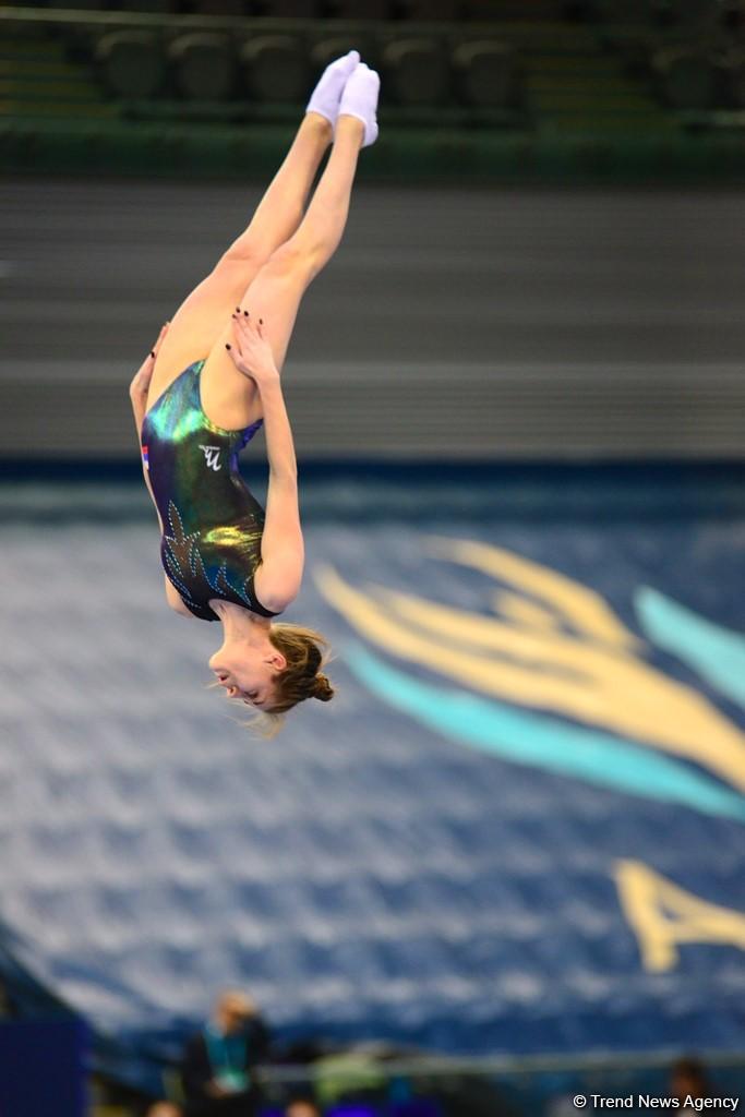 Bakıda batut gimnastikası və tamblinq üzrə Dünya Kubokunda ikinci yarış günü (FOTO)
