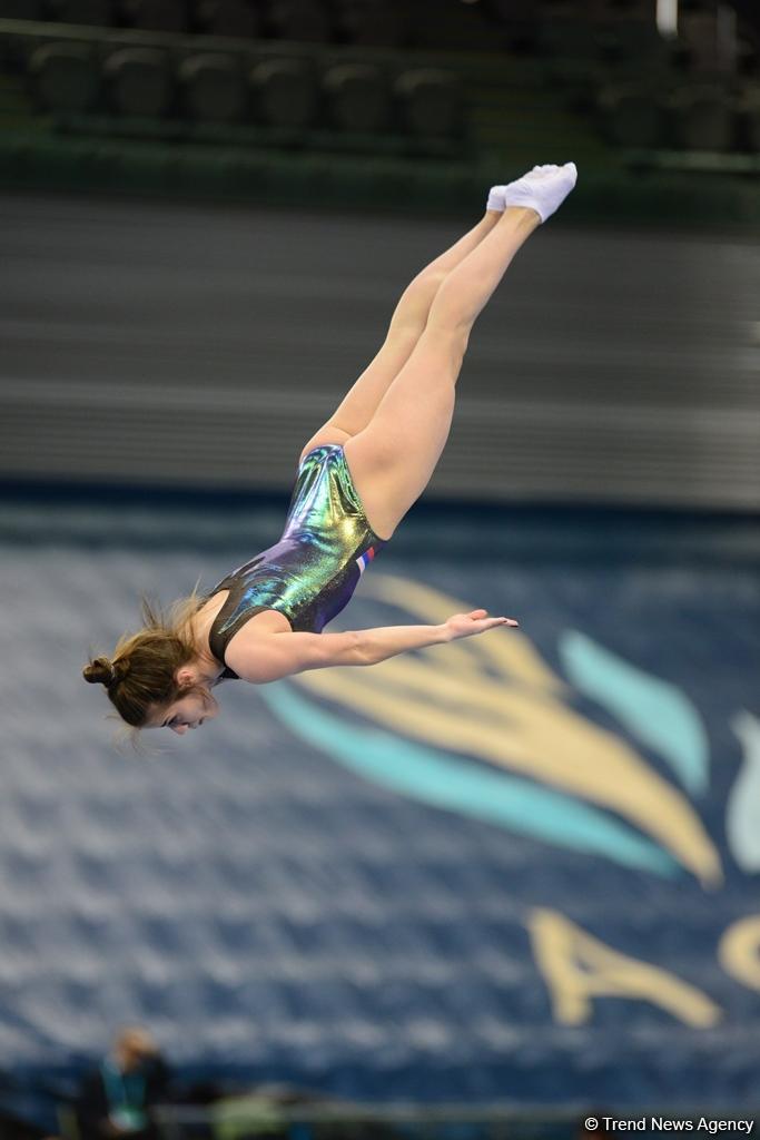 Bakıda batut gimnastikası və tamblinq üzrə Dünya Kubokunda ikinci yarış günü (FOTO)