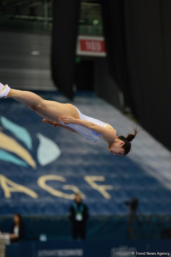 Bakıda batut gimnastikası və tamblinq üzrə Dünya Kubokunda ikinci yarış günü (FOTO)