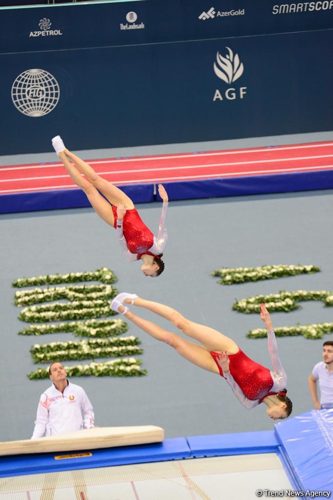 Bakıda batut gimnastikası və tamblinq üzrə Dünya Kubokunda maraqlı anlar (FOTO)