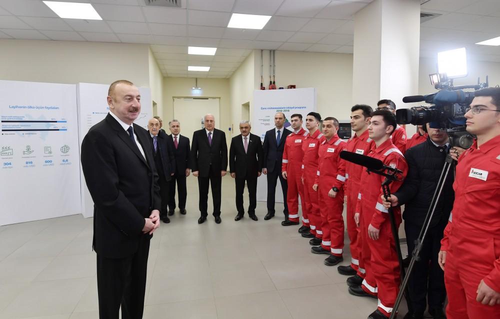 Prezident İlham Əliyev: Qeyri-neft sektorunun inkişafı, iqtisadiyyatın şaxələndirilməsi, müasir zavodların, fabriklərin yaradılması prioritet olaraq qalacaq