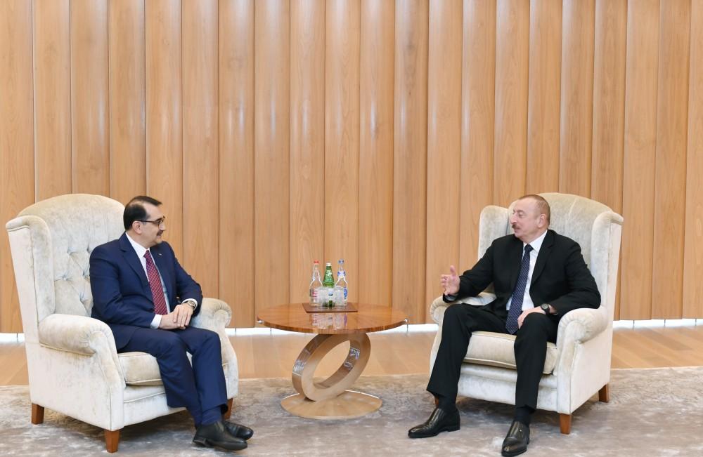 Prezident İlham Əliyevin Türkiyənin energetika və təbii sərvətlər naziri ilə görüşü olub (FOTO) (YENİLƏNİB)