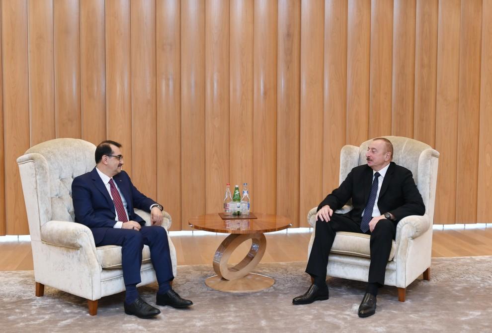 Prezident İlham Əliyevin Türkiyənin energetika və təbii sərvətlər naziri ilə görüşü olub (FOTO) (YENİLƏNİB)