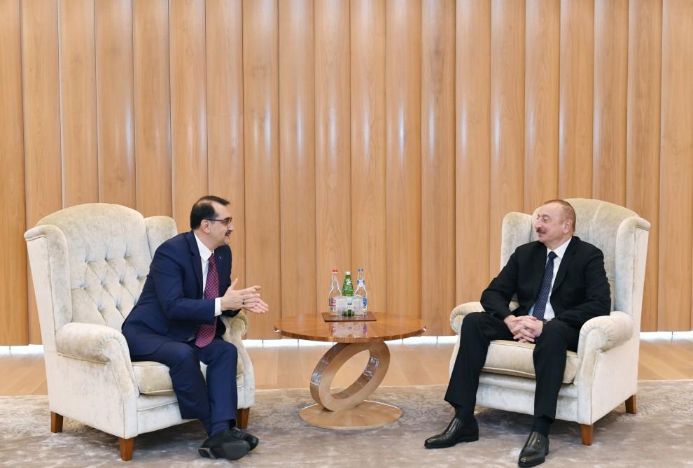 Prezident İlham Əliyevin Türkiyənin energetika və təbii sərvətlər naziri ilə görüşü olub (FOTO) (YENİLƏNİB)