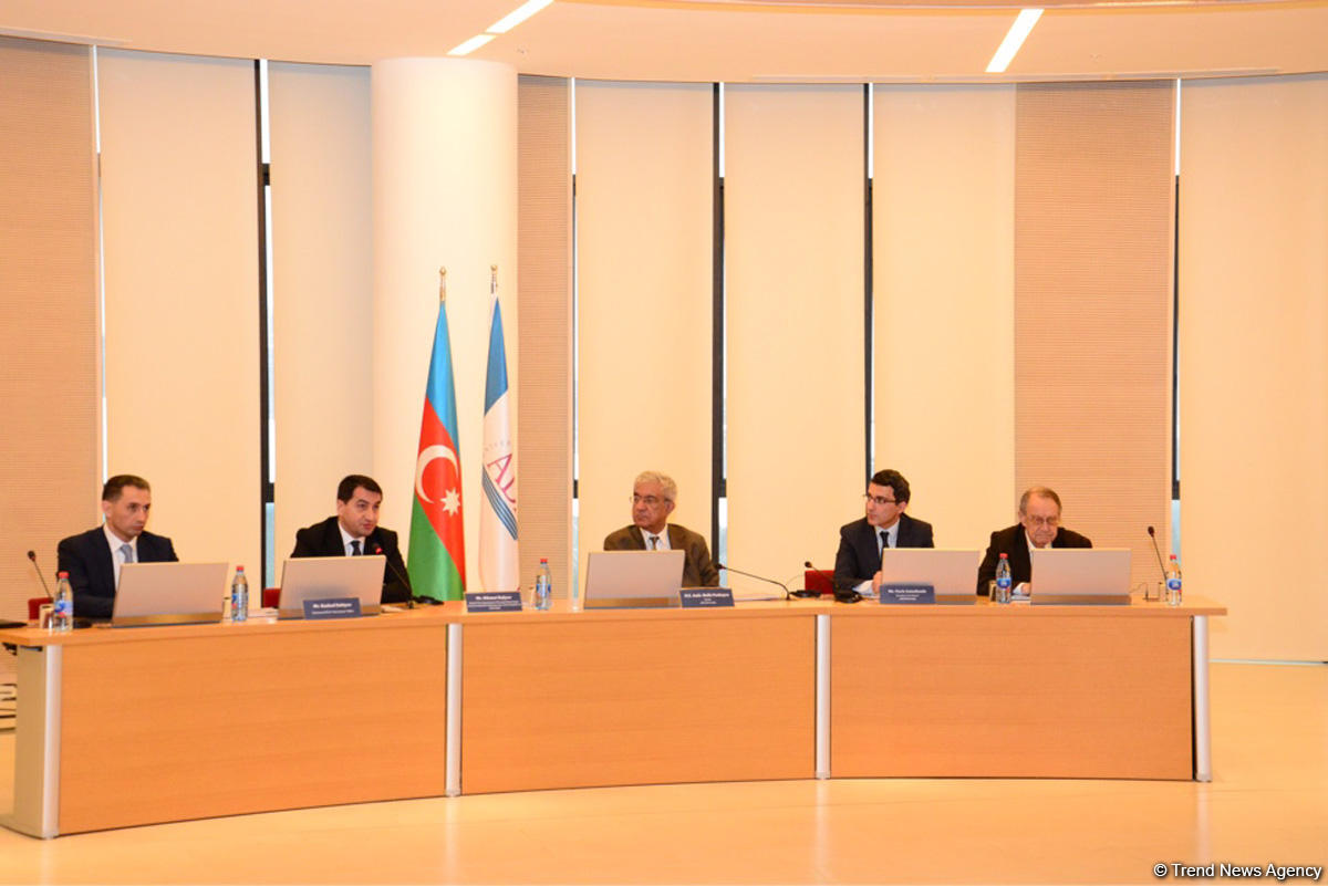 ADA-da "Azərbaycanın Ermənistanın işğalı altında olan ərazilərində qeyri-qanuni fəaliyyətlər: Peykdən çəkilmiş şəkillər, sübutlar" adlı hesabatın təqdimatı olub (FOTO)