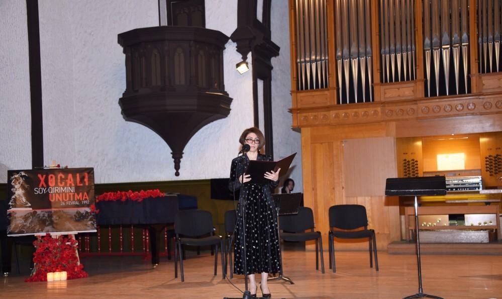 Xocalı şəhidlərinin xatirəsinə orqan musiqisi təqdim edilib (FOTO)