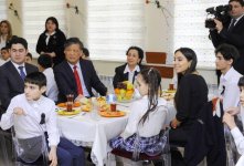 Heydər Əliyev Fondunun vitse-prezidenti Leyla Əliyeva Suraxanı rayonundakı 2 saylı uşaq evinin sakinləri ilə görüşüb (FOTO)