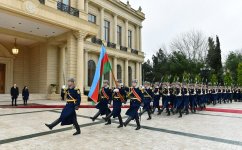 Gürcüstanın Prezidenti Salome Zurabişvilinin rəsmi qarşılanma mərasimi olub (FOTO)