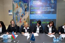 Bakıda bədii gimnastika üzrə Avropa Çempionatının püşkatması keçirilib (FOTO)