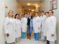 Heydər Əliyev Fondunun vitse-prezidenti Leyla Əliyeva Sabunçu rayonundakı 2 saylı Doğum evində olub (FOTO)