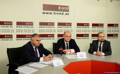 Trend İnformasiya Agentliyində "Azərbaycan və Rusiyanın iqtisadi və investisiya əməkdaşlığı: yeni artım nöqtələri” mövzusunda Moskva-Bakı videokörpüsü keçirilib (FOTO)