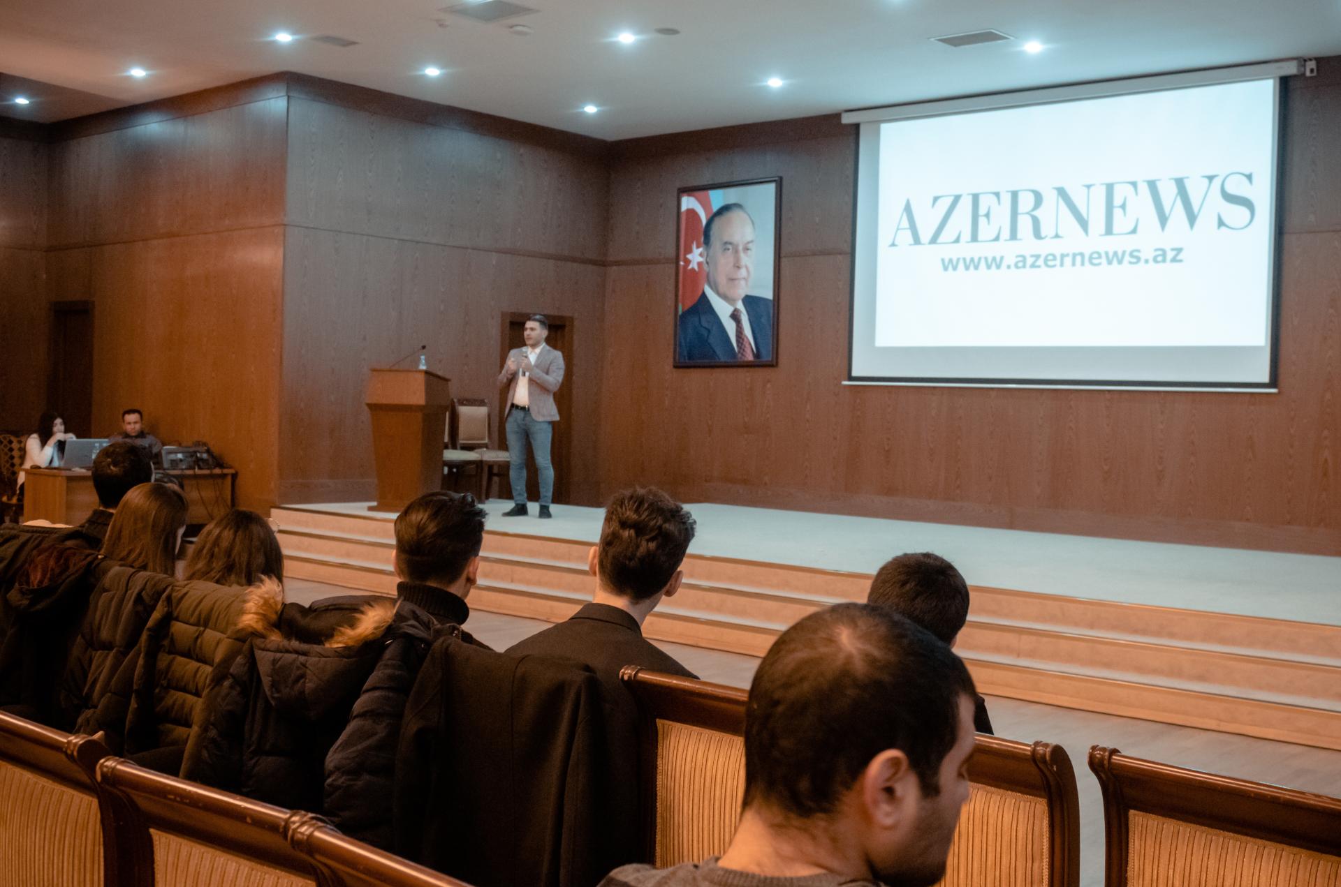 Turizm sahəsində ixtisaslaşan tələbələrin görüşü keçirilib (FOTO/VİDEO)