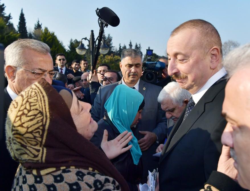 Prezident İlham Əliyev: Mənim işim xalqa xidmət etməkdir, mən öz vəzifəmi bunda görürəm (FOTO)
