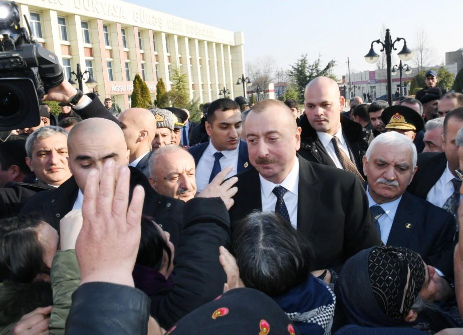 Prezident İlham Əliyev: Mənim işim xalqa xidmət etməkdir, mən öz vəzifəmi bunda görürəm (FOTO)