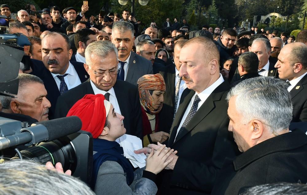 Prezident İlham Əliyev: Mənim işim xalqa xidmət etməkdir, mən öz vəzifəmi bunda görürəm (FOTO)