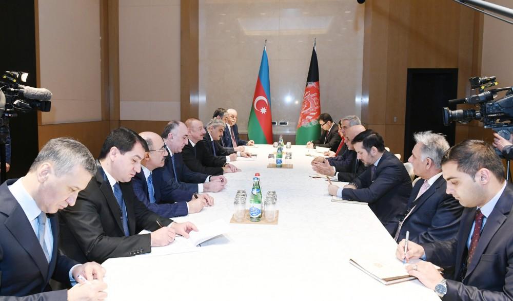 Prezident İlham Əliyev Əfqanıstan Prezidenti Məhəmməd Əşrəf Qani ilə görüşüb (FOTO) (YENİLƏNİB)